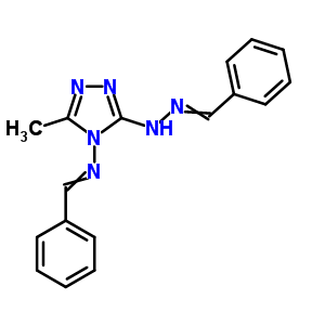 N,4-bis(benzylideneamino)-5-methyl-1,2,4-triazol-3-amineStructure,799-07-5Structure N,4-bis(benzylideneamino)-5-methyl-1,2,4-triazol-3-amine Structure,799-07-5Structure