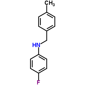 4-氟-n-[(4-甲基苯基)甲基]苯胺結(jié)構(gòu)式_80143-72-2結(jié)構(gòu)式