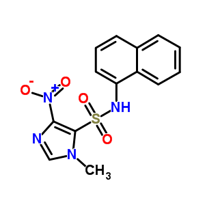 3-Methyl-n-naphthalen-1-yl-5-nitro-imidazole-4-sulfonamideStructure,80348-53-4Structure 3-Methyl-n-naphthalen-1-yl-5-nitro-imidazole-4-sulfonamide Structure,80348-53-4Structure