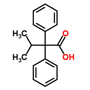 Benzeneacetic acid, a-(1-methylethyl)-a-phenyl-Structure,80743-47-1Structure Benzeneacetic acid, a-(1-methylethyl)-a-phenyl- Structure,80743-47-1Structure