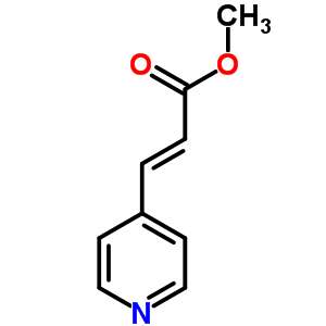 3-(4-吡啶)丙烯酸甲酯結構式_81124-49-4結構式