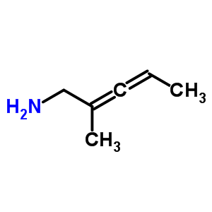 2-甲基-2,3-戊二烯-1-胺結構式_82086-62-2結構式