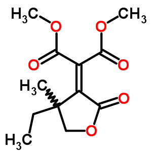Dimethyl 2-(4-ethyl-4-methyl-2-oxo-oxolan-3-ylidene)propanedioateStructure,82698-88-2Structure Dimethyl 2-(4-ethyl-4-methyl-2-oxo-oxolan-3-ylidene)propanedioate Structure,82698-88-2Structure