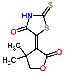 5-(二氫-4,4-二甲基-2-氧代-3(2H)-呋喃)-2-硫氧代-4-噻唑啉酮結構式_82698-91-7結構式
