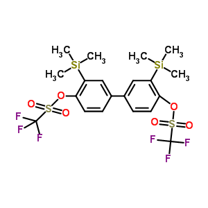 3,3’-Bis(trimethylsilyl)biphenyl-4,4’-diyl bis(trifluoromethanesulfonate)Structure,828282-80-0Structure 3,3’-Bis(trimethylsilyl)biphenyl-4,4’-diyl bis(trifluoromethanesulfonate) Structure,828282-80-0Structure