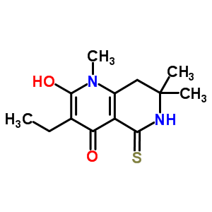 3-乙基-2-羥基-1,7,7-三甲基-5-磺?；?6,8-二氫-1,6-萘啶-4-酮結(jié)構(gòu)式_82843-18-3結(jié)構(gòu)式