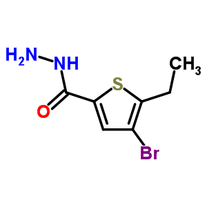 4-Bromo-5-ethyl-thiophene-2-carboxylic acid hydrazideStructure,832737-57-2Structure 4-Bromo-5-ethyl-thiophene-2-carboxylic acid hydrazide Structure,832737-57-2Structure