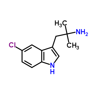 1-(5-Chloro-1h-indol-3-yl)-2-methylpropan-2-amineStructure,833-05-6Structure 1-(5-Chloro-1h-indol-3-yl)-2-methylpropan-2-amine Structure,833-05-6Structure