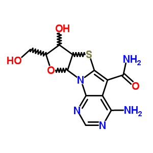 4-Amino-7-hydroxy-8-(hydroxymethyl)-6a,7,8,9a-tetrahydrofuro(2,3:4,5)(1,3)thiazolo(2,3:5,1)pyrrolo(2,3-d)pyrimidine-5-carboxamideStructure,83379-27-5Structure 4-Amino-7-hydroxy-8-(hydroxymethyl)-6a,7,8,9a-tetrahydrofuro(2,3:4,5)(1,3)thiazolo(2,3:5,1)pyrrolo(2,3-d)pyrimidine-5-carboxamide Structure,83379-27-5Structure
