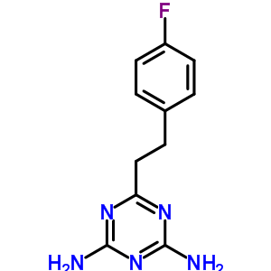 6-[2-(4-氟苯基)乙基]-1,3,5-三嗪-2,4-二胺結(jié)構(gòu)式_838-94-8結(jié)構(gòu)式