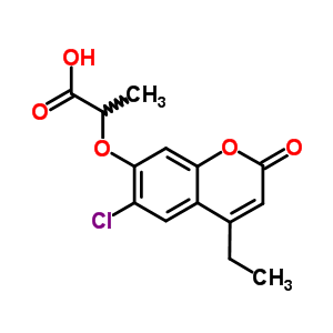 2-(6-Chloro-4-ethyl-2-oxo-2h-chromen-7-yloxy)-propionic acidStructure,840479-48-3Structure 2-(6-Chloro-4-ethyl-2-oxo-2h-chromen-7-yloxy)-propionic acid Structure,840479-48-3Structure