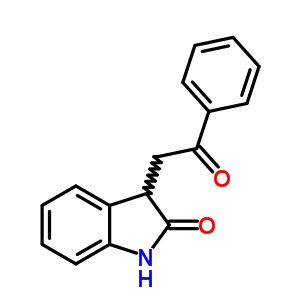 2H-indol-2-one,1,3-dihydro-3-(2-oxo-2-phenylethyl)-Structure,842-27-3Structure 2H-indol-2-one,1,3-dihydro-3-(2-oxo-2-phenylethyl)- Structure,842-27-3Structure