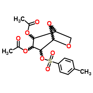 3,4-Di-o-acetyl-1,6-anhydro-2-o-p-toluenesulfonyl-beta-d-glucopyranoseStructure,84207-46-5Structure 3,4-Di-o-acetyl-1,6-anhydro-2-o-p-toluenesulfonyl-beta-d-glucopyranose Structure,84207-46-5Structure
