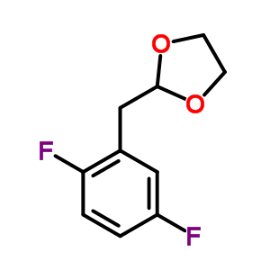 1,4-Difluoro-2-(1,3-dioxolan-2-ylmethyl)benzeneStructure,842123-88-0Structure 1,4-Difluoro-2-(1,3-dioxolan-2-ylmethyl)benzene Structure,842123-88-0Structure