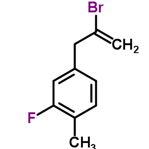 2-Bromo-3-(3-fluoro-4-methylphenyl)prop-1-eneStructure,842140-41-4Structure 2-Bromo-3-(3-fluoro-4-methylphenyl)prop-1-ene Structure,842140-41-4Structure