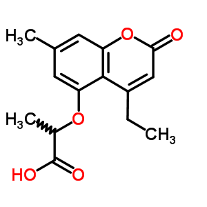 2-(4-Ethyl-7-methyl-2-oxo-2h-chromen-5-yloxy)-propionic acidStructure,843621-27-2Structure 2-(4-Ethyl-7-methyl-2-oxo-2h-chromen-5-yloxy)-propionic acid Structure,843621-27-2Structure