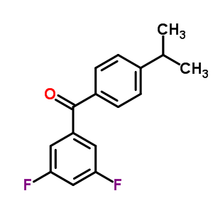 3,5-Difluoro-4-iso-propylbenzophenoneStructure,844885-09-2Structure 3,5-Difluoro-4-iso-propylbenzophenone Structure,844885-09-2Structure