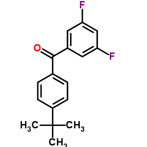 4-Tert-butyl-3,5-difluorobenzophenoneStructure,844885-10-5Structure 4-Tert-butyl-3,5-difluorobenzophenone Structure,844885-10-5Structure