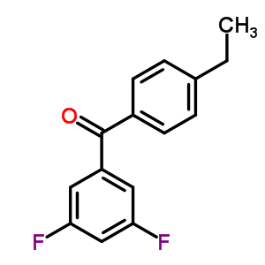 3,5-Difluoro-4-ethylbenzophenoneStructure,844885-11-6Structure 3,5-Difluoro-4-ethylbenzophenone Structure,844885-11-6Structure