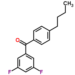 4-N-butyl-3,5-difluorobenzophenoneStructure,844885-13-8Structure 4-N-butyl-3,5-difluorobenzophenone Structure,844885-13-8Structure