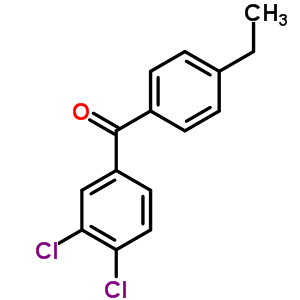 3,4-Dichloro-4-ethylbenzophenoneStructure,844885-28-5Structure 3,4-Dichloro-4-ethylbenzophenone Structure,844885-28-5Structure