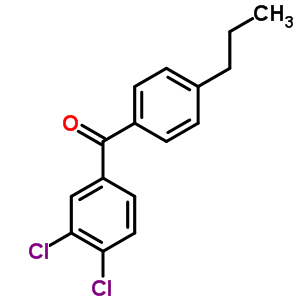 3,4-Dichloro-4-n-propylbenzophenoneStructure,844885-29-6Structure 3,4-Dichloro-4-n-propylbenzophenone Structure,844885-29-6Structure