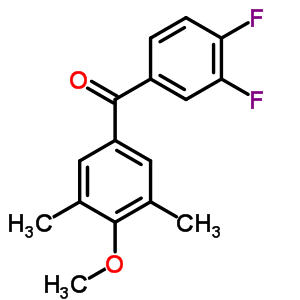 3,4-Difluoro-3,5-dimethyl-4-methoxybenzophenoneStructure,845781-08-0Structure 3,4-Difluoro-3,5-dimethyl-4-methoxybenzophenone Structure,845781-08-0Structure
