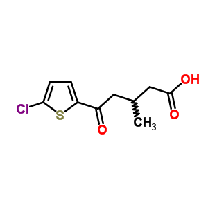 5-(5-Chloro-2-thienyl)-3-methyl-5-oxovaleric acidStructure,845781-52-4Structure 5-(5-Chloro-2-thienyl)-3-methyl-5-oxovaleric acid Structure,845781-52-4Structure