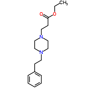 Ethyl 3-(4-phenethylpiperazino) propanoateStructure,845885-92-9Structure Ethyl 3-(4-phenethylpiperazino) propanoate Structure,845885-92-9Structure