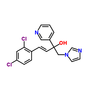 (E)-4-(2,4-dichloro-phenyl)-1-imidazol-1-yl-2-pyridin-3-yl-but-3-en-2-olStructure,847670-73-9Structure (E)-4-(2,4-dichloro-phenyl)-1-imidazol-1-yl-2-pyridin-3-yl-but-3-en-2-ol Structure,847670-73-9Structure
