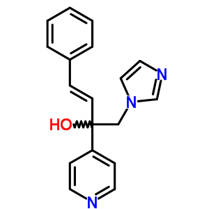 (3E)-1-(1h-imidazol-1-yl)-4-phenyl-2-pyridin-4-ylbut-3-en-2-olStructure,847670-79-5Structure (3E)-1-(1h-imidazol-1-yl)-4-phenyl-2-pyridin-4-ylbut-3-en-2-ol Structure,847670-79-5Structure
