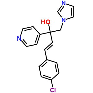 (3E)-4-(4-chlorophenyl)-1-(1h-imidazol-1-yl)-2-pyridin-4-ylbut-3-en-2-olStructure,847670-80-8Structure (3E)-4-(4-chlorophenyl)-1-(1h-imidazol-1-yl)-2-pyridin-4-ylbut-3-en-2-ol Structure,847670-80-8Structure