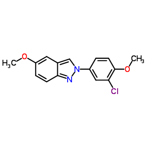 3-Chloro-5-methoxy-2-(3-chloro-4-methoxyphenyl)-2hindazole Structure,848142-50-7Structure