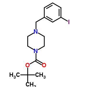 Tert-butyl 4-(3-iodobenzyl)tetrahydro-1(2h)-pyrazinecarboxylateStructure,850375-09-6Structure Tert-butyl 4-(3-iodobenzyl)tetrahydro-1(2h)-pyrazinecarboxylate Structure,850375-09-6Structure