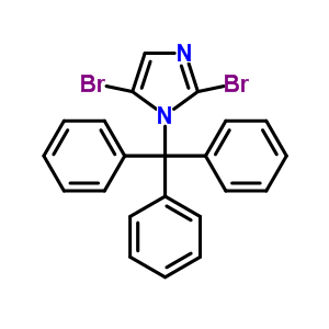 2,5-Dibromo-1-tritylimidazoleStructure,850429-53-7Structure 2,5-Dibromo-1-tritylimidazole Structure,850429-53-7Structure