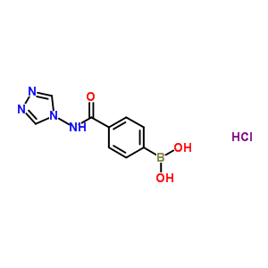 4-((4H-1,2,4-triazol-4-yl)carbamoyl)phenylboronic acid, hcl Structure,850568-29-5Structure