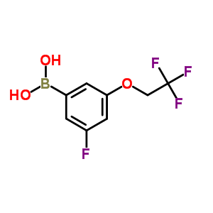 3-氟-5-(2,2,2-三氟乙氧基)苯硼酸結(jié)構(gòu)式_850589-55-8結(jié)構(gòu)式
