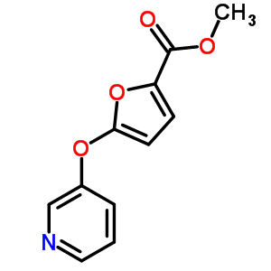 5-(3-吡啶氧基)-2-糠酸甲酯結(jié)構(gòu)式_852180-38-2結(jié)構(gòu)式