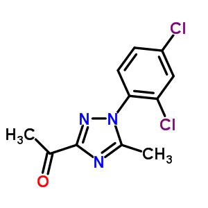 3-Acetyl-1-(2,4-dichlorophenyl)-5-methyl-1,2,4-triazoleStructure,854737-98-7Structure 3-Acetyl-1-(2,4-dichlorophenyl)-5-methyl-1,2,4-triazole Structure,854737-98-7Structure