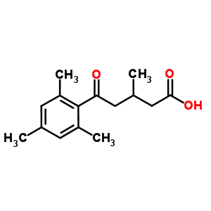 3-Methyl-5-oxo-5-(2,4,6-trimethylphenyl)valeric acidStructure,854858-95-0Structure 3-Methyl-5-oxo-5-(2,4,6-trimethylphenyl)valeric acid Structure,854858-95-0Structure
