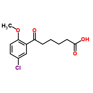 6-(5-Chloro-2-methoxyphenyl)-6-oxohexanoic acidStructure,854879-20-2Structure 6-(5-Chloro-2-methoxyphenyl)-6-oxohexanoic acid Structure,854879-20-2Structure