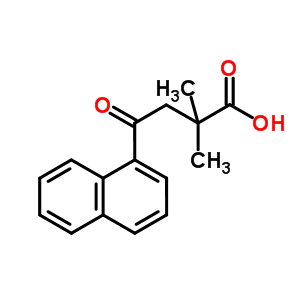 2,2-Dimethyl-4-(1-naphthyl)-4-oxobutyric acidStructure,854904-16-8Structure 2,2-Dimethyl-4-(1-naphthyl)-4-oxobutyric acid Structure,854904-16-8Structure