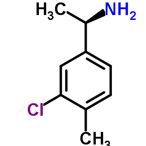 Benzenemethanamine, 3-chloro-a,4-dimethyl-, (aR)-Structure,856758-59-3Structure Benzenemethanamine, 3-chloro-a,4-dimethyl-, (aR)- Structure,856758-59-3Structure
