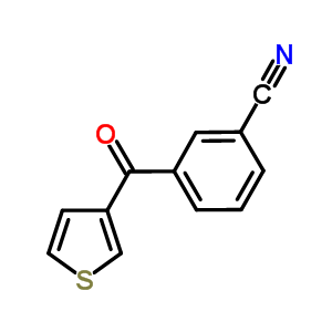 3-(3-Cyanobenzoyl)thiopheneStructure,861224-01-3Structure 3-(3-Cyanobenzoyl)thiophene Structure,861224-01-3Structure
