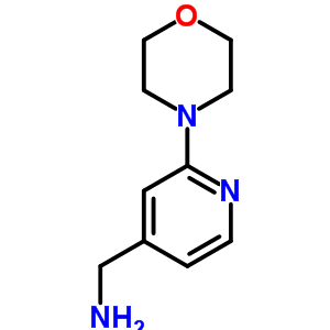 (2-嗎啉吡啶-4-基)甲胺結(jié)構(gòu)式_864068-88-2結(jié)構(gòu)式