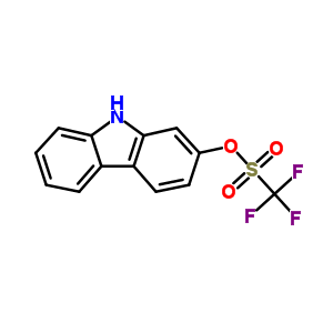 9H-carbazol-2-yl trifluoromethanesulfonateStructure,870703-52-9Structure 9H-carbazol-2-yl trifluoromethanesulfonate Structure,870703-52-9Structure