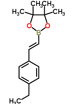 2-(E-2-(4-乙基苯基)乙烯基)-4,4,5,5-四甲基-1,3,2-二噁硼烷結(jié)構(gòu)式_870717-91-2結(jié)構(gòu)式