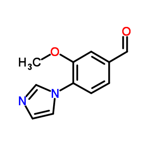 Benzaldehyde, 4-(1H-imidazol-1-yl)-3-methoxy-Structure,870837-70-0Structure Benzaldehyde, 4-(1H-imidazol-1-yl)-3-methoxy- Structure,870837-70-0Structure