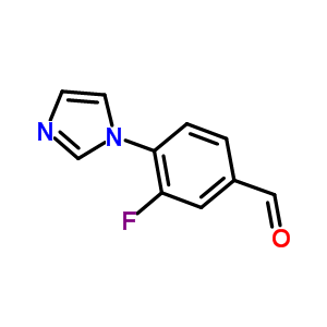 Benzaldehyde, 3-fluoro-4-(1H-imidazol-1-yl)-Structure,870841-69-3Structure Benzaldehyde, 3-fluoro-4-(1H-imidazol-1-yl)- Structure,870841-69-3Structure