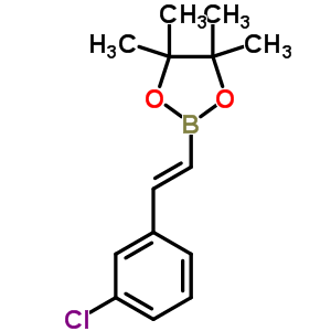 2-(E-2-(3-氯苯基)乙烯基)-4,4,5,5-四甲基-1,3,2-二噁硼烷結(jié)構(gòu)式_871125-84-7結(jié)構(gòu)式
